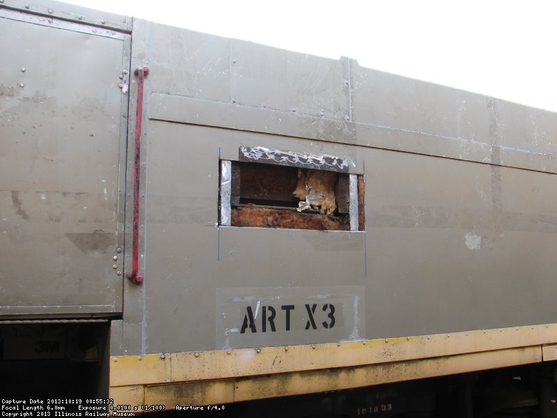Rust rot removed from first Exhibit Car