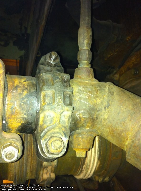 One of three more pipe couplings that were cleaned and reseated.
