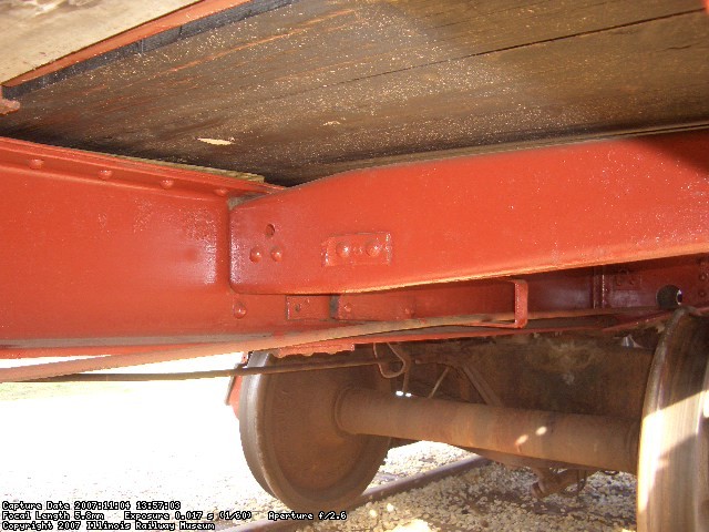 11.04.07 - MORE OF THE RED AREA OF THE UNDERFRAME WHICH HAVE BEEN CHIPPED AND PAINTED.