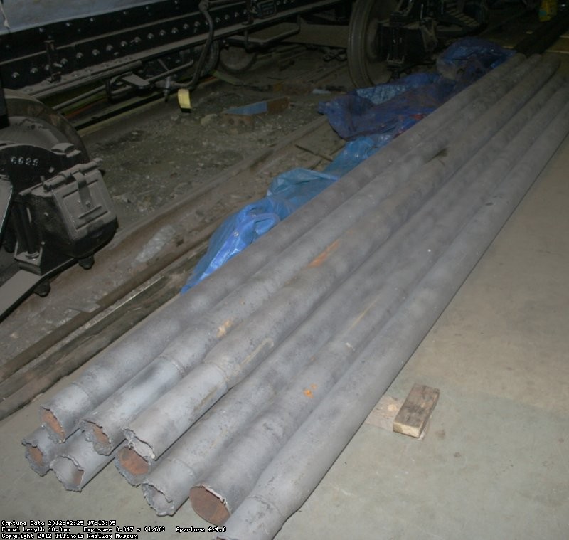 Tubes as recieved back from sand blasting