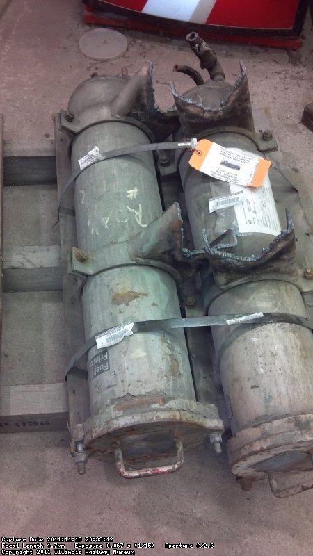 A couple of primary fuel filter housings that were bought to change out some less common housings in our operating fleet.