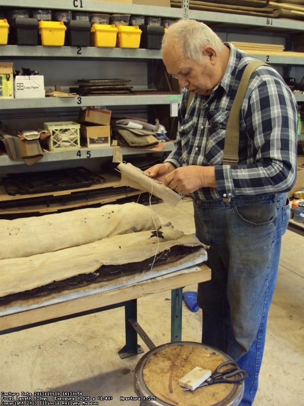 John estimates the horsehair or pig hair seats are from the 20's or 30's 