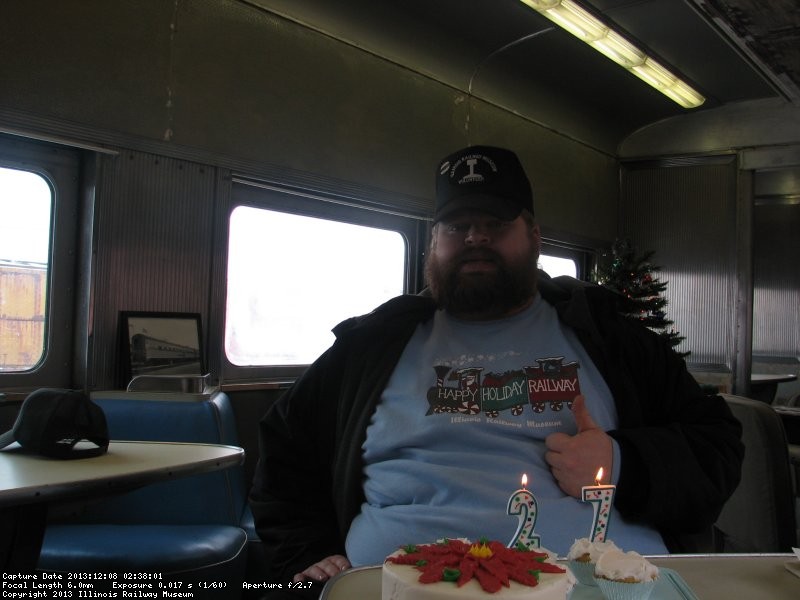 David Stepek with his Birthday Cake