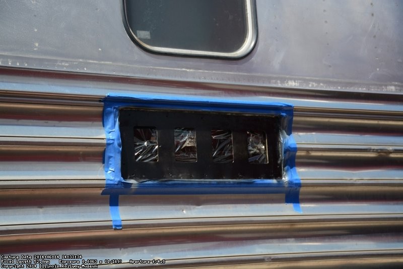 Amtrak installed plate removed from Pacific Peak number board - Photo by Jon Habegger