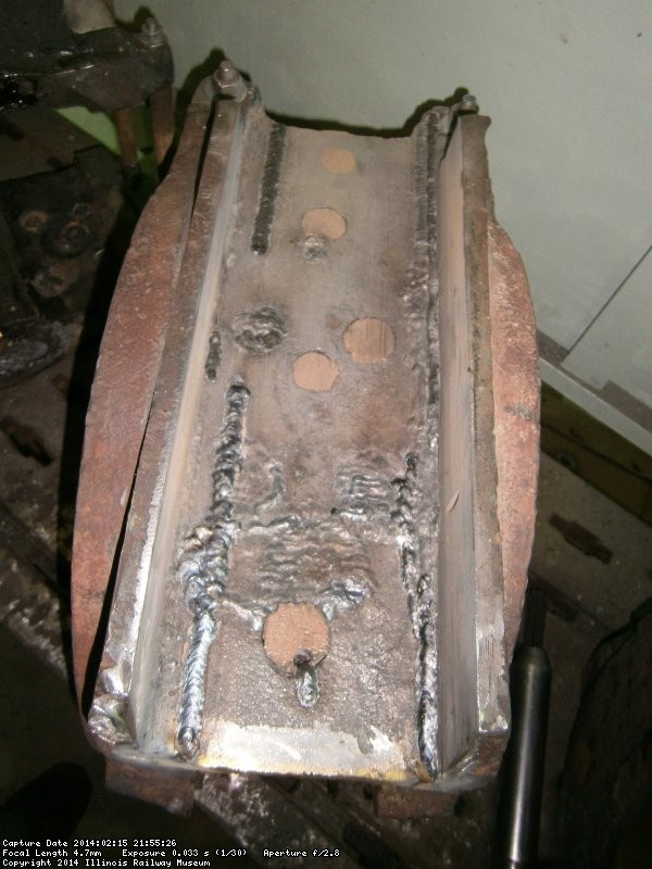 Weld used to build up axle box