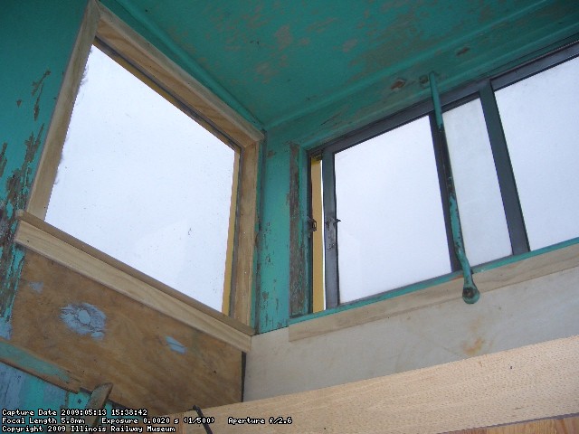 05.13.09 - HERE, NEWLY APPLIED TRIM IN THE CUPOLA IS VISIBLE.