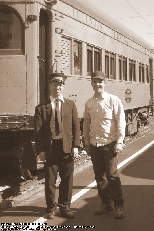 IT Motorman & Conductor prior to our departure from Peoria