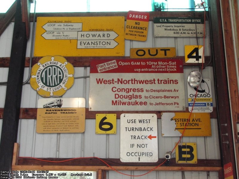 A sample of our many sign displays inside the barns (11/2005).