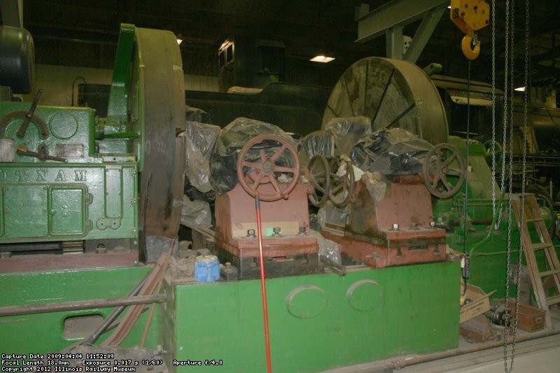 Overall view of the wheel lathe