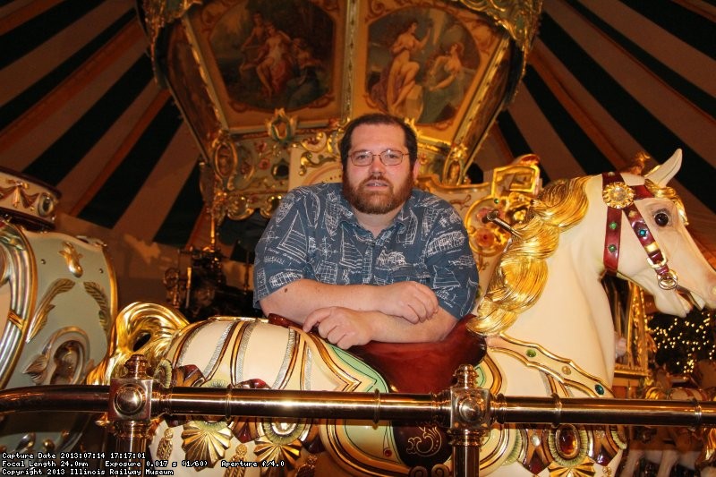 Dave on the carousel