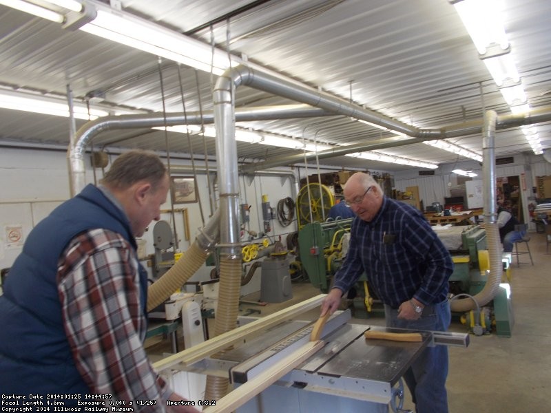 Paul and Roger prepping 11 foot sections of ash for future mfg of RI window sills