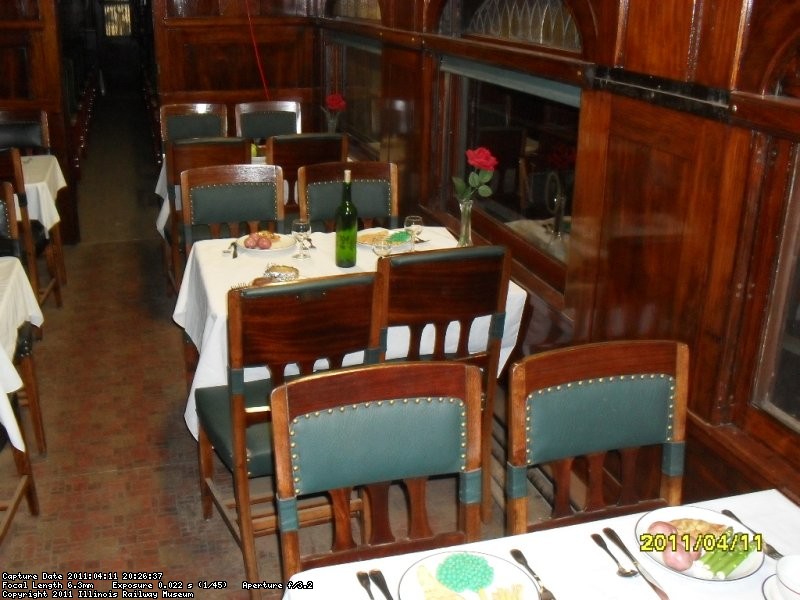 B&M 1094 interior diningroom Notice the beautiful wood interior All restored by Jack   