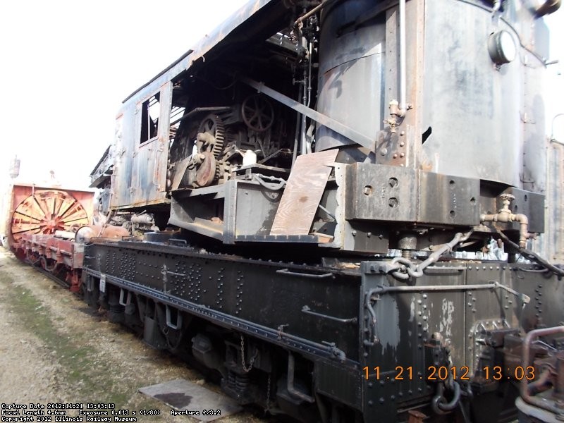 Restoration started BUT ran out of money on CWI 19OO Notice vertical boiler    11-21-12