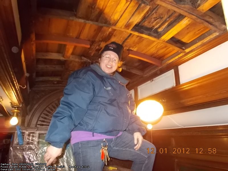 Shelly is happy to just sit on the ladder  12-1-2012