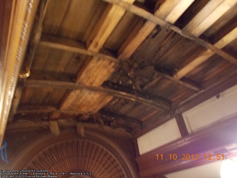 Ceiling of Ely after all debris has been removed. Now you can see the what work that lies ahead. 11-10-2012