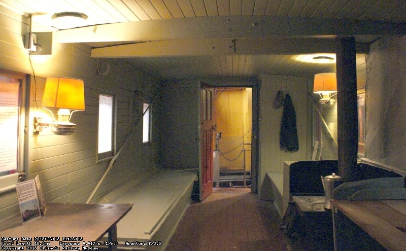 Another look inside the caboose. Photo by Buzz Morisette. 