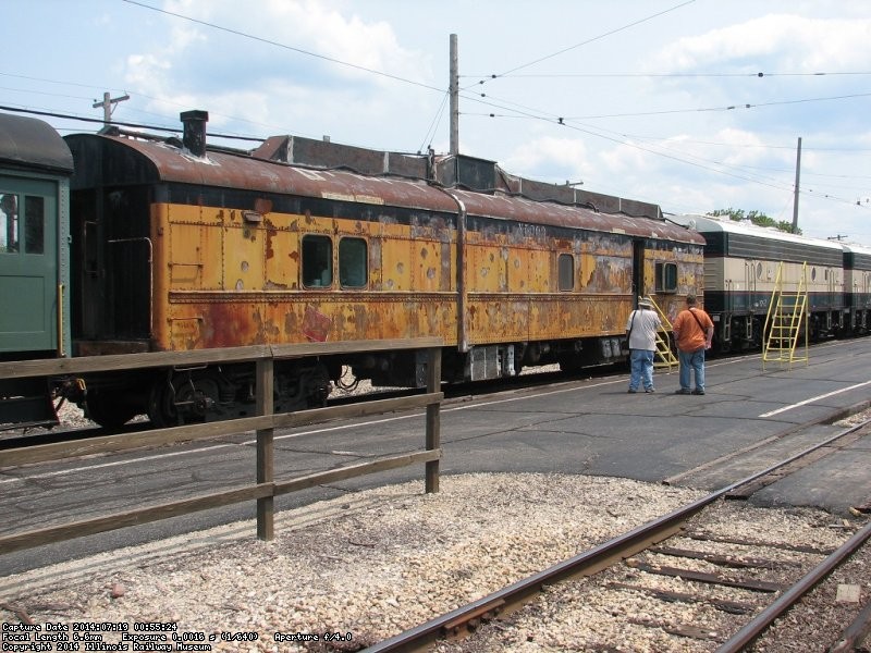 BN-2 couples with the Dynamometer for one of the coach trains - Photo by Chuck Trabert