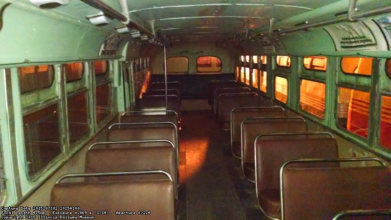 The interior of the CMC 605 - cleared out and cleaned thanks to Julie Piesciuk.