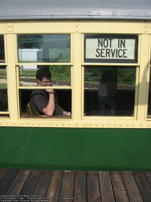 Riding the trains "Not in Service" are always the most fun