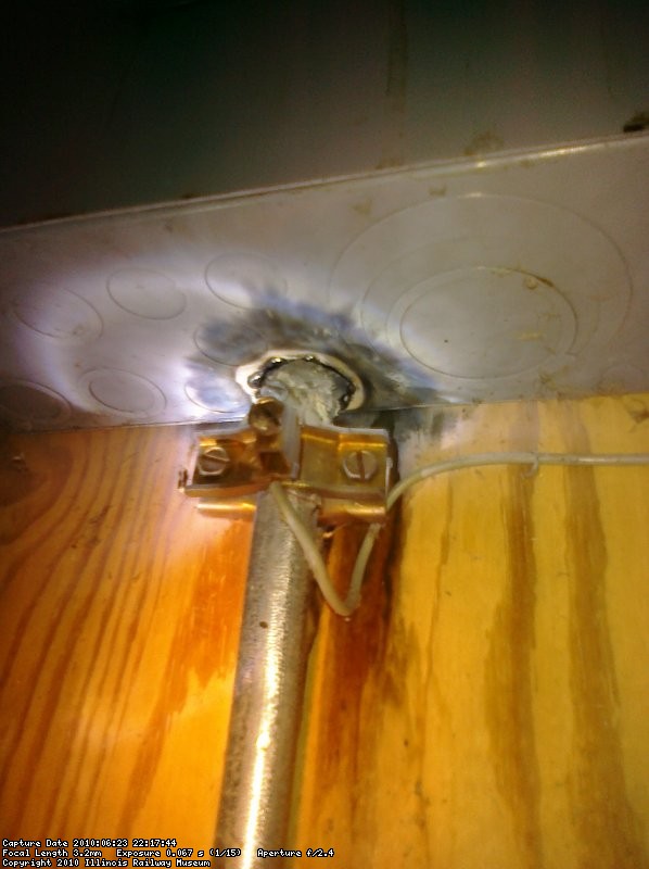 ground conduit on the main electrical cabinet it burned away.
