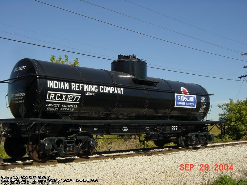 IRCX 1277 IS NOW READY TO ENTER REVENUE SERVICE AT THE IRM