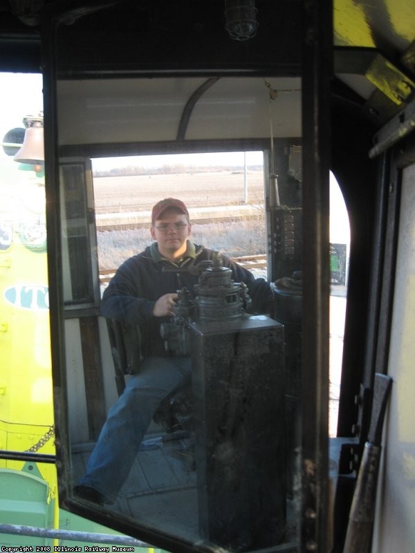 Pete P. at the controls of the ComEd 15