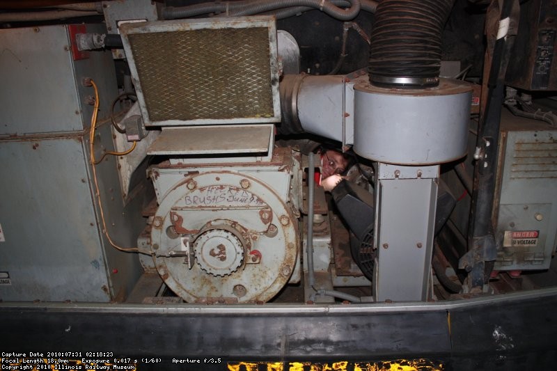 Richard working literally inside the Edmonton 181.  You can barely see him right in the middle of the photo.