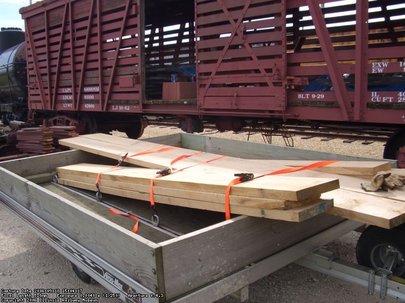 09.21.06 - KIRK WARNER DELIVERS THE OAK RUNNING BOARD MATERIAL WHICH HE PURCHASED FOR THE CAR.