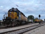 CNW 6847-4160, and CNWs 8646, 8701 and UP 1995 before the Diesel Days event on 7/18/2009