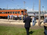 A picture of railfans taking pictures of other railfans...