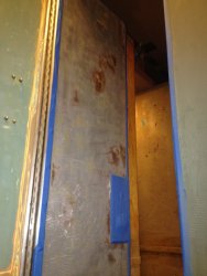 Unpainted room divider door in Pacific Peak