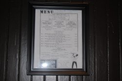 The second menu created by Jack for B&M 1094