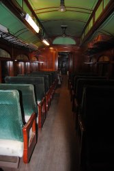 A view of the B&M 1094 coach seats - image by Shelly Vanderschaegen