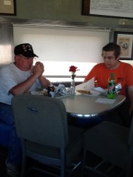 Kevin Kriebs and Mitch O'Brien at lunch - Photo by Michael McCraren