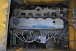 Top of Ford inline 6cyl. Carburetor, oil cap, fuel pump missing  