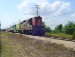 SP1518,IT1605,METX308 w/freight train 07-14-07