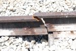 The broken rail in yard 13.