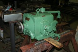 The pump for the planer now rebuilt