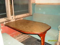 Recently restored section table for John Mcloughlin Feb 2012