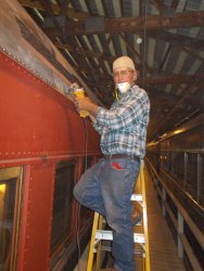 Bob Olsen working on the roof 9-24-14  DSCN1134