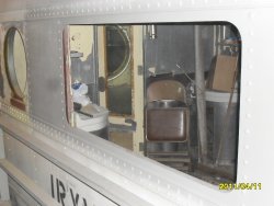 IC 3345 last large window to be installed in coach/buffet car April 2011