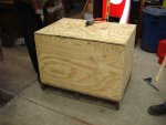 Shipping crate for MNS 21 oil cooler