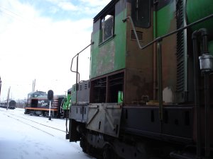 In view are two recently completed locomotives, 504 will soon join them.