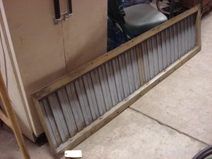 Radiator shutter needle chipped and sanded