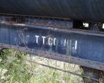 10.03.03 - A STENCIL BELIEVED TO HAVE BEEN APPLIED AT THE TEXACO REFINERY TO MARK THE TANK AS A STORAGE UNIT.