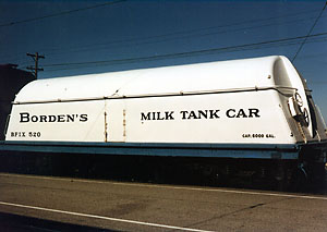 Borden milk car at Illinois Rail Museum