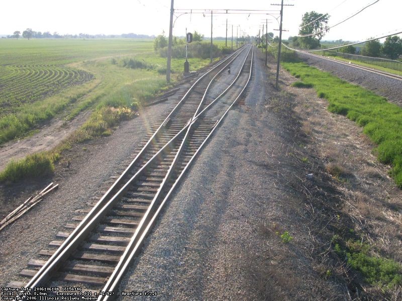 Looking west at Johnson siding. 