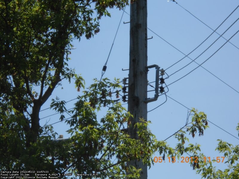 note use of rack extension to increse climbing space past secondary mains.