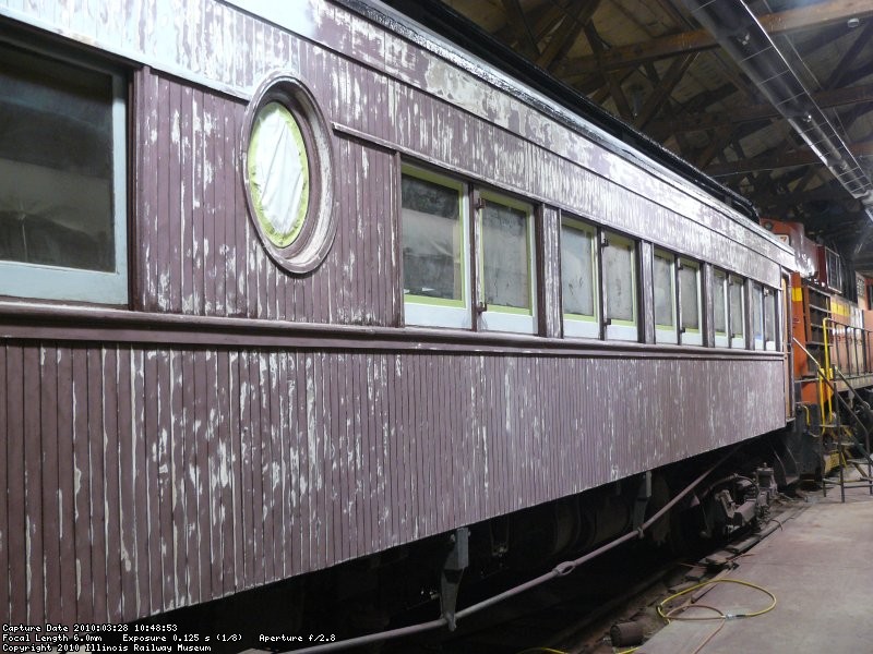 Sanding on the south side of the car was completed.