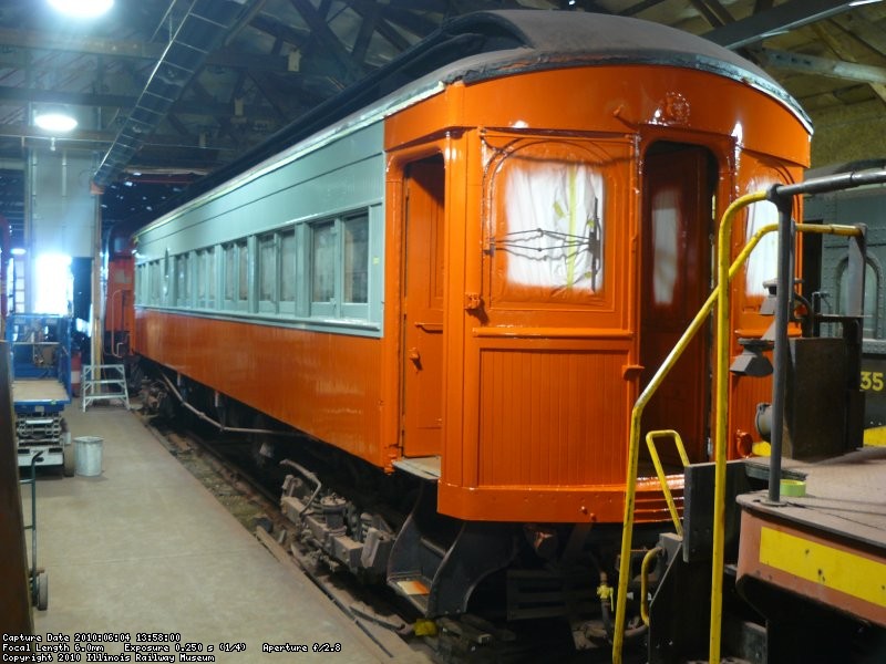 The south side of the car with the gray and red completed.